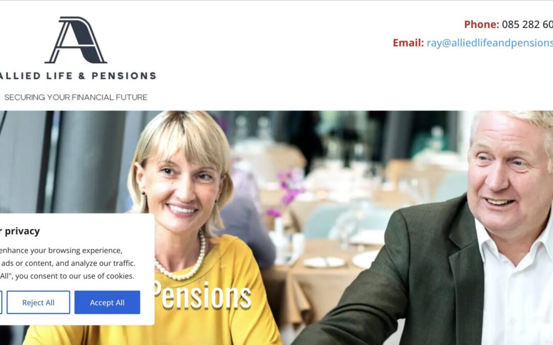 Allied Life & Pensions Website Design by Nua Web Design